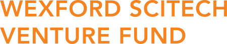 Logo with the text Wexford SciTech Venture Fund in orange