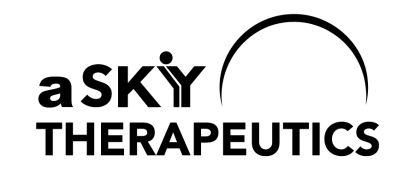 Logo with the words aSKY Therapeutics and a half circle